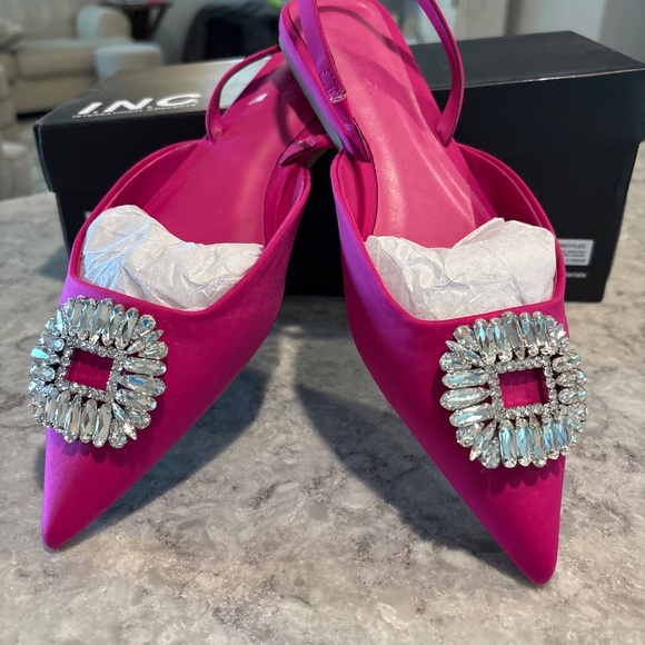 INC Pink Summer Sandals with Embellishments - Picture 3 of 3